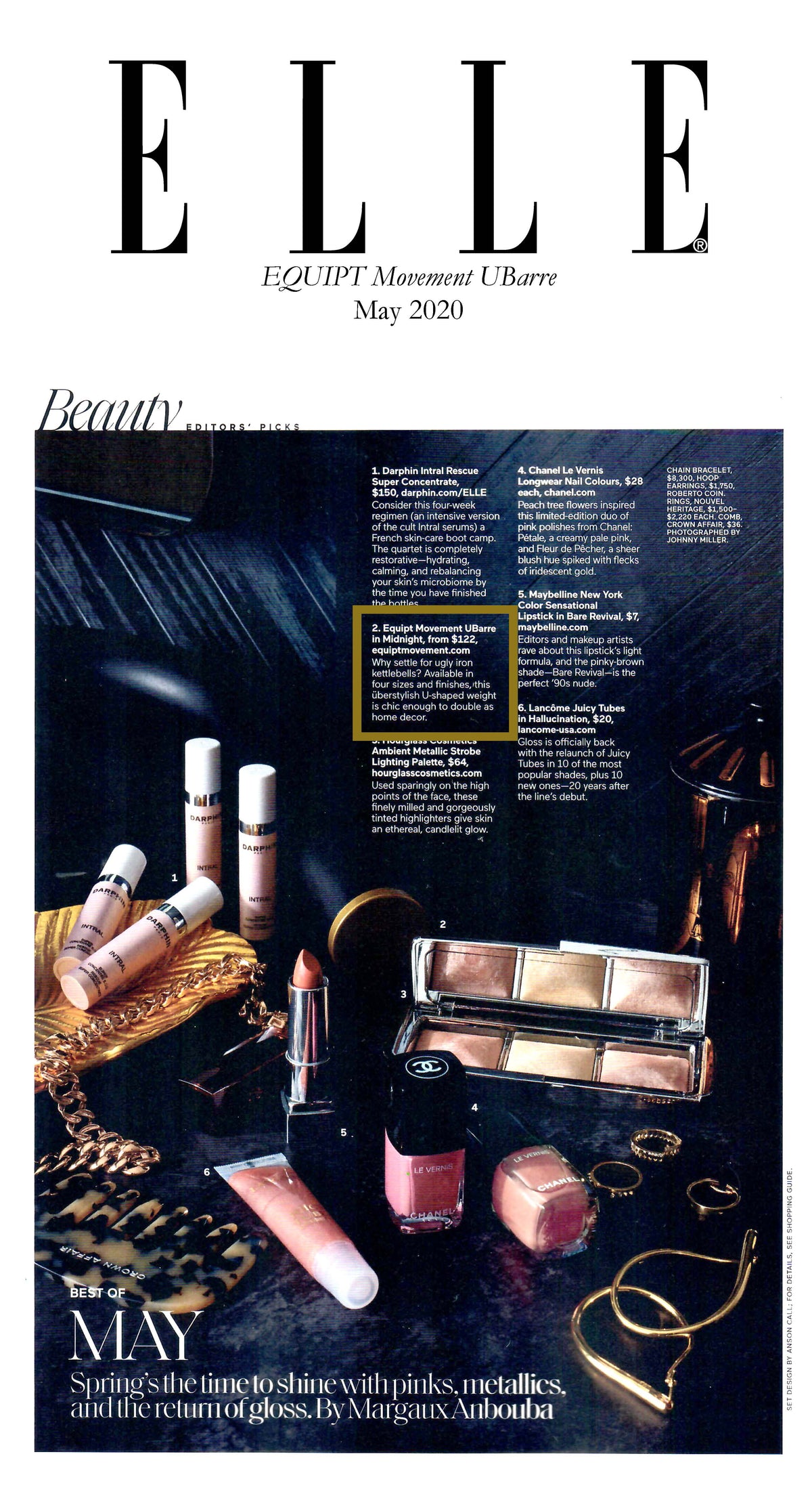 Elle coverage of EQUIPT